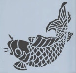 http://www.shiboridragon.com/Stencils/Koi-0134.jpg | 실크 스크린 