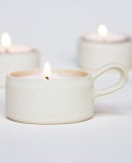 ceramic mug candle | 티라이트 홀더, 캔들 홀더, 티라이트