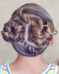 and lovely haircuts for girls? Including pony puffs to decked out cornrow style… | Diy 헤어스타일, 예쁜 머리, 머리 땋기