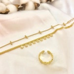 △ □ ○ 심 해 어 [ 시 매 어 ]   jewelry  accessory  주얼리... 무광  무광반지  무광팔찌  시매어 | Gold bracelet, Accessories, Jewelry