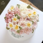 이쁘게봐주세요 . . #buttercreamcake #buttercreamflowercake #flowercupcake #koreanstylecake #ollicake #olliclass #olligram #blossom #bouqu... 
