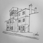 [펜화] Burano, Venice | 스케치, 건축 스케치, 빌딩 스케치