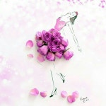 Pin de 영주 이 em 아크릴 | Flor da moda, Petalas de flores, Arte fashion