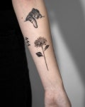 Chrysanthemum on the arm - 2022 | 잉크 문신, 문신, 타투