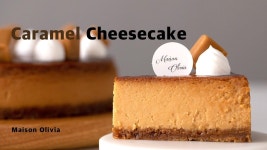 카라멜 치즈케이크 만들기 ( Caramel Cheesecake ) - 메종올리비아 | Cheesecake, Cupcake cakes, Sweet cakes