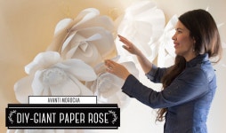 DIY How to Make a Paper Flower Backdrop Rose / Como Hacer un Mural de ... | 종이 꽃 만들기, 공예, 아이디어