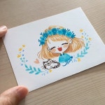 프리즈마색연필 #색연필그림  #쏠쏘라의알록달록색연필일러스트 #그림동영상  #귀여… - 2020 | 색연필 그림, 캐릭터 그리기, 그림