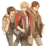 Les Mis AU - Courfeyrac, Enjolras, Combeferre | 레미제라블