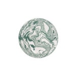 Green Ebru Light Marble Ceramic Salad Plate | 도기