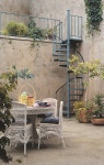 Healthy Feelings Spring to Life in Hidden Gardens by Christine Brun on Creators.com - A Syndicate Of Talent | 2층 집, 외부 계단... 