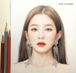 색연필에 있는 듀님의 핀 | 초상화 그리기, 초상화 그림, 얼굴 그림
