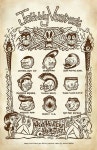Johnny Voodoos HeadHunter Hair Chart - 11X17 signed Art Print - by Shawn Dickinson | 아트, 디자인