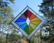 Stained glass suncatcher (panel) | 유리 공예