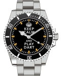 Keep Calm and play Dart Watch -Men Watch Jewelry Dart Dartboard Steel Darts Gift Present for Men- Watch 1569 von UHR63 auf Etsy... 