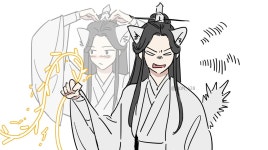 시온⋆⁺₊⋆ on Twitter | White cat, Husky, Anime