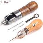 전문 Stitcher 봉 제 송곳 손 Stitcher Repair Tool Kit Leather 및 Heavy 마원단을 바느질 Belt Strips 자리에 고이 모셔두고... 