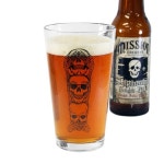 "No Evil" Pint Glass by Inked (2 Glass Set) #InkedShop #beer #glass #glassware #set #pintglass #skulls #dorm #college #kitchenware...