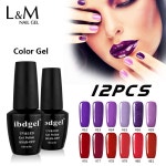 블랙 병 15 미리리터 ibdgel Polish12 Pcs 세트 많은 무료 배송 Uv 네일 젤 손톱 Gelpolish 전문 최고 코트 흡수 오프 | Vernis... 
