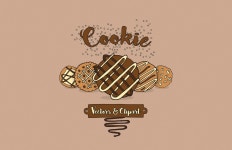 Pin by 하지우 on My Saves in 2021 | Cookie vector, Bakery logo, Bakery logo design