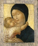 LORENZO DI PIETRO VECCHIETTA VIRGEN CON EL NIÑO 1470 | 종교