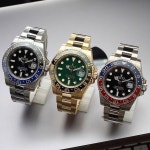 Ending the night with three different GMTs. Whats your favorite? . . . #Rolex #gmtmaster #116710 #116719 #rolexaholics #wristporn... 
