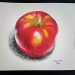 #사과 #apple #정물 #정물화 #drawing #pencil #coloredpencil #coloring #드로잉 #sketchbook #취미미술 #미술 #art #진짜 … | 화실