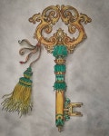 La clé du bonheur du livre #smyckeskrinet de #hannakarlzon . #smyckeskrinetcoloringbook #smyckeskrinetmålarbok #målarbook... 