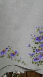 [금아 천아트] 린넨옷에 구절초 | 꽃그림, 패브릭 페인팅, 그린 꽃