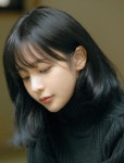 Beautiful Face 082 | 앞머리 있는 머리, 헤어스타일, 중간길이 헤어스타일