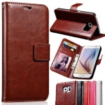 고급 pu 플립 가죽 case 대한 samsung galaxy s6 g9200 s6 가장자리 스탠드 지갑 가죽 커버 사진 프레임 및 카드 홀더 | Samsung... 