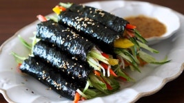요즘 매일 먹어요! 배부르고 살빠지는 꼬마김밥 만들기, 다이어트 김밥 레시피 - 2023 | 요리, 길거리 음식, 음식