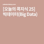 [오늘의 콕지식 25] 빅데이터(Big Data) | Big data