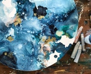 Art image by 오로나민C 비타민 on 기초수채화 | Yupo paper