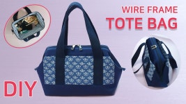 DIY Wire Frame Tote Bag | 가방만들기, 토트백, 퀼트 가방
