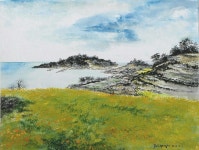 Park  hyun  ju-korea( ink-and-wash painting 박현주 - 청산도의 봄 ) e-mail:alpaju2013@daum.net