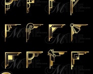 Download, Vintage Art Deco Design Elements Borders Black Silhouette - #Accent #AR… | 벡터 패턴, 아트 스튜디오, 아트 데코