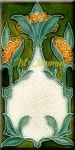 Art Nouveau Reproduction 3 X 6 Inches Ceramic Wall Tile #000035 | 타일