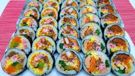 5가지 김밥 세상 맛있게 만드는법 l 김밥 터지지 않고 쉽게 싸는법 l 야채김밥,참치김밥,달걀김밥,매콤불고기김밥,돈까스김밥 l... 