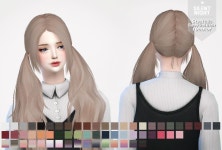 Silent Night: Stealthic`s BabyDoll Hair recolor - #BabyDoll #Hair... recolor #Silent #Stealthics | 심즈 헤어, 심즈 4, 심즈 의상