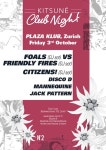 KITSUNÉ CLUB NIGHT @ PLAZA KLUB, ZURICH OCTOBER 3RD!(이미지 포함)