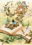 책 속의 세상(A world inside the book) by 애뽈 on | Reading art, Book art, Illustration art