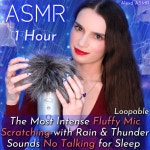 ASMR 1 Hour - The Most Intense Fluffy Mic Scratching with Rain & Thunder Sounds No Talking for Sleep - Loopable - Album by Alexa... 