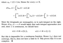 real analysis - Why $x(t)$ should be 1 in $(\frac{1}{2}, a_m]$ in proving the non convergence of the sequence in $C[0,1]... 