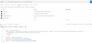 microsoft graph api - AADSTS900144: The request body must... Overflow AADSTS900144: The request body must contain the following... 