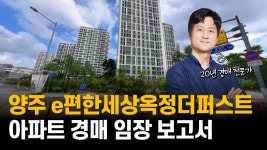 [네이버 인플루언서] [임장보고서 읽기] 옥정 신도시 34평형 / 최저가 2억 9천 / 사건번호 24-72980 양주 옥정동 이편한세상옥정더퍼스트