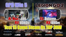 GPD Win 5 & Legion Go 2 | Ai Max+ 395 & Z2 Extreme | Test 15 Game Steam Os - YouTube GPD Win 5 & Legion Go 2 | Ai Max+ 395 & Z2... 