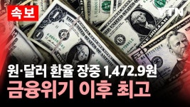 원·달러 환율 장중 1,472.9원…금융위기 이후 최고 / YTN - 자동차 갤러리