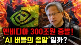 네이버 인플루언서 [네이버 인플루언서] 성장률 꺾인 엔비디아, 시총 300조 증발! AI버블의 종말일까?