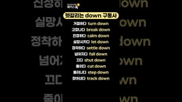 네이버 인플루언서 [네이버 인플루언서] 영어 왕초보가 진짜 꼭 알아야 하는 down 구동사 표현