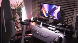 네이버 인플루언서 [네이버 인플루언서] 블랙 데스크셋업! 모션데스크와 의자까지 전부 헥스칼 브랜드로 꾸며본다면?